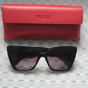 GUESS Black Sunglasses with Red Case